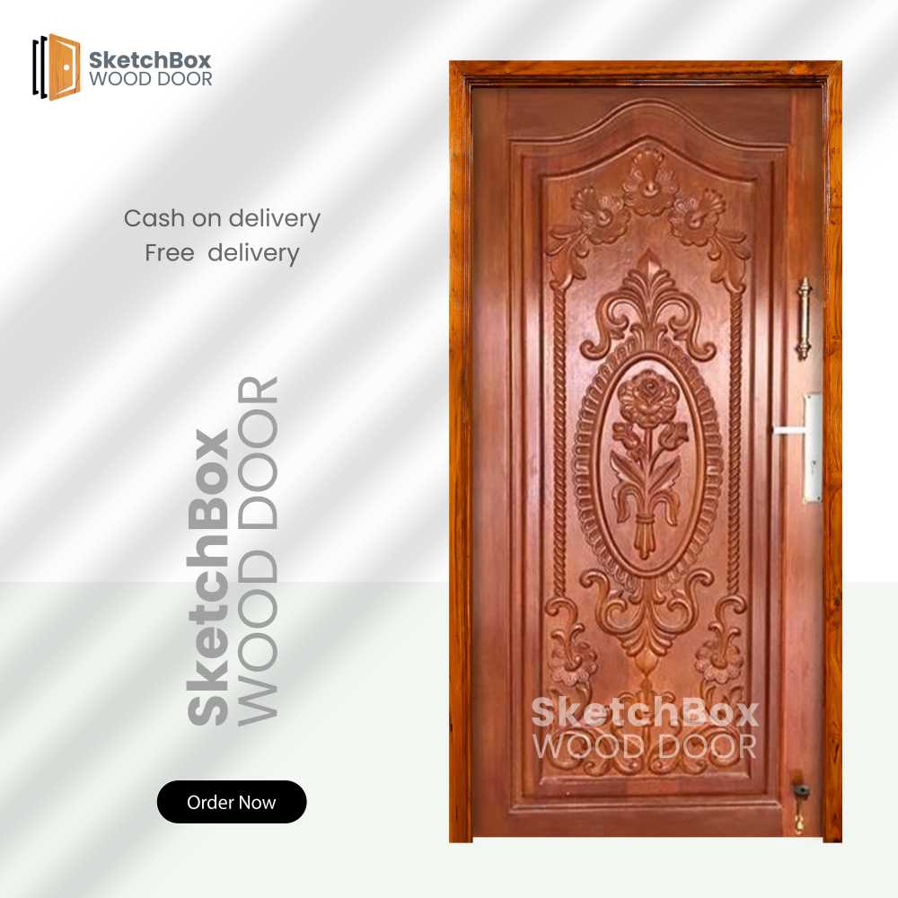 Modern Bedroom Wooden Door Design SD-3