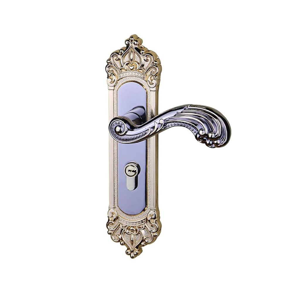 Vintage Door Lock Set: European Style Retro Bedroom Door Handle for Enhanced Home Security DL-5