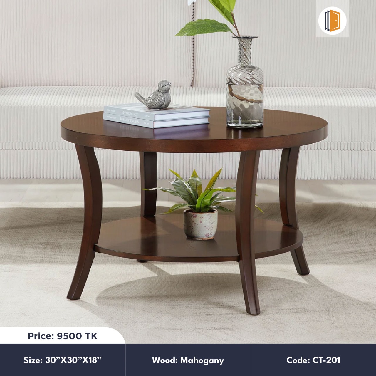 Premium Mahogany Coffee Table CT-201